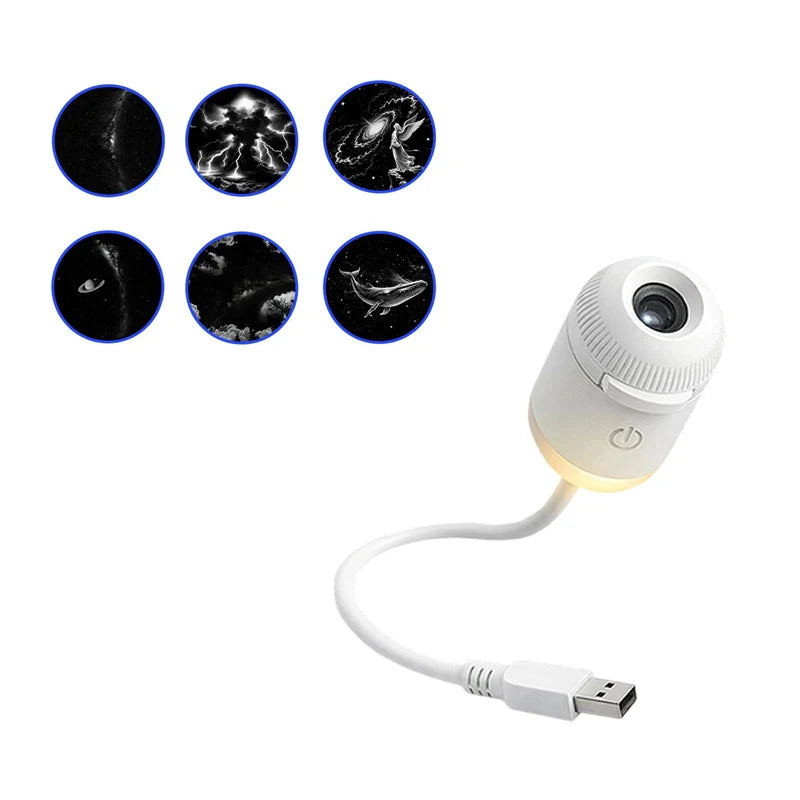 2 in 1 Dimmable Mini Star Projector Night Light Touch Control LED Galaxy Lamp for Bedroom Kids Sleep Room Decor Friends Gifts