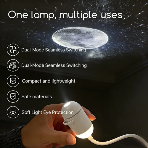 2 in 1 Dimmable Mini Star Projector Night Light Touch Control LED Galaxy Lamp for Bedroom Kids Sleep Room Decor Friends Gifts