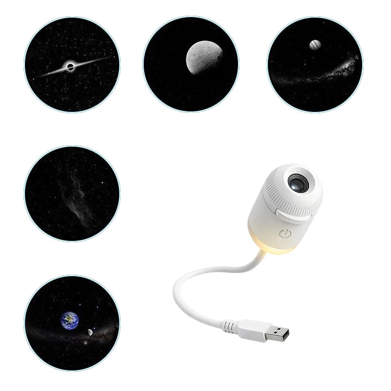 2 in 1 Dimmable Mini Star Projector Night Light Touch Control LED Galaxy Lamp for Bedroom Kids Sleep Room Decor Friends Gifts