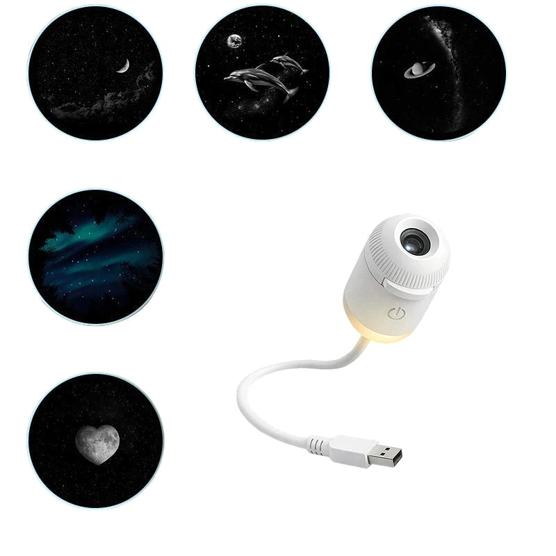 2 in 1 Dimmable Mini Star Projector Night Light Touch Control LED Galaxy Lamp for Bedroom Kids Sleep Room Decor Friends Gifts